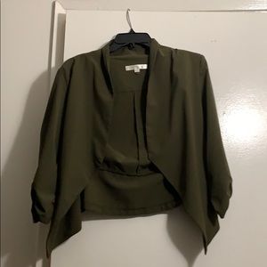 Olive green blazer